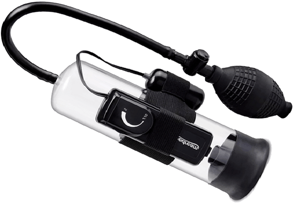 Vakuová pumpa s vibrátorem pro zvětšení velikosti penisu a potěšení