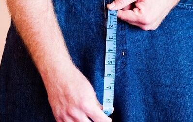 měření velikosti penisu po jeho zvětšení sodou na pečení