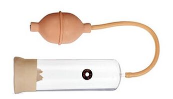 Vzduchová pumpa - klasické zařízení pro růst penisu